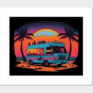 sunset traveling Posters and Art